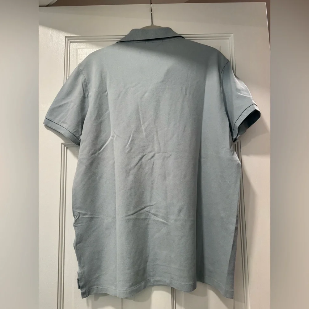 Ralph Lauren Polo Shirt in Pale Blue with Navy Pony